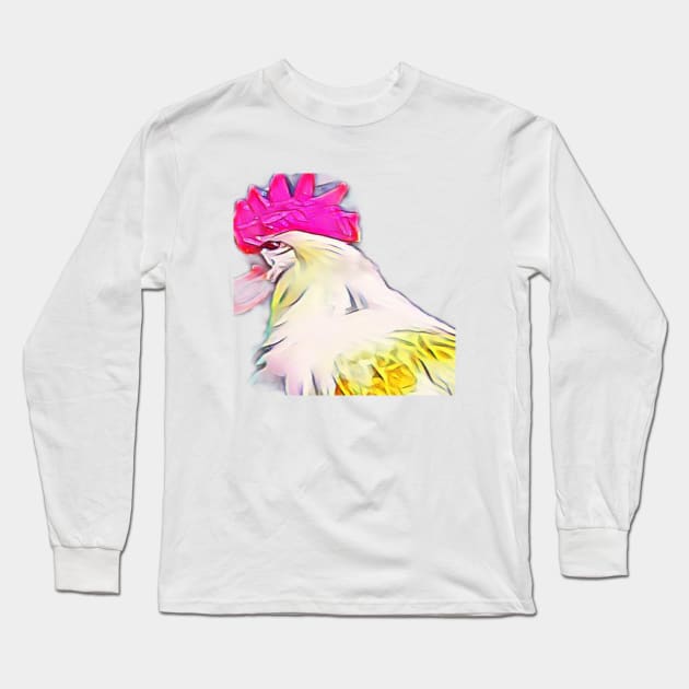 Murphy the Rooster Long Sleeve T-Shirt by Pastoress Smith